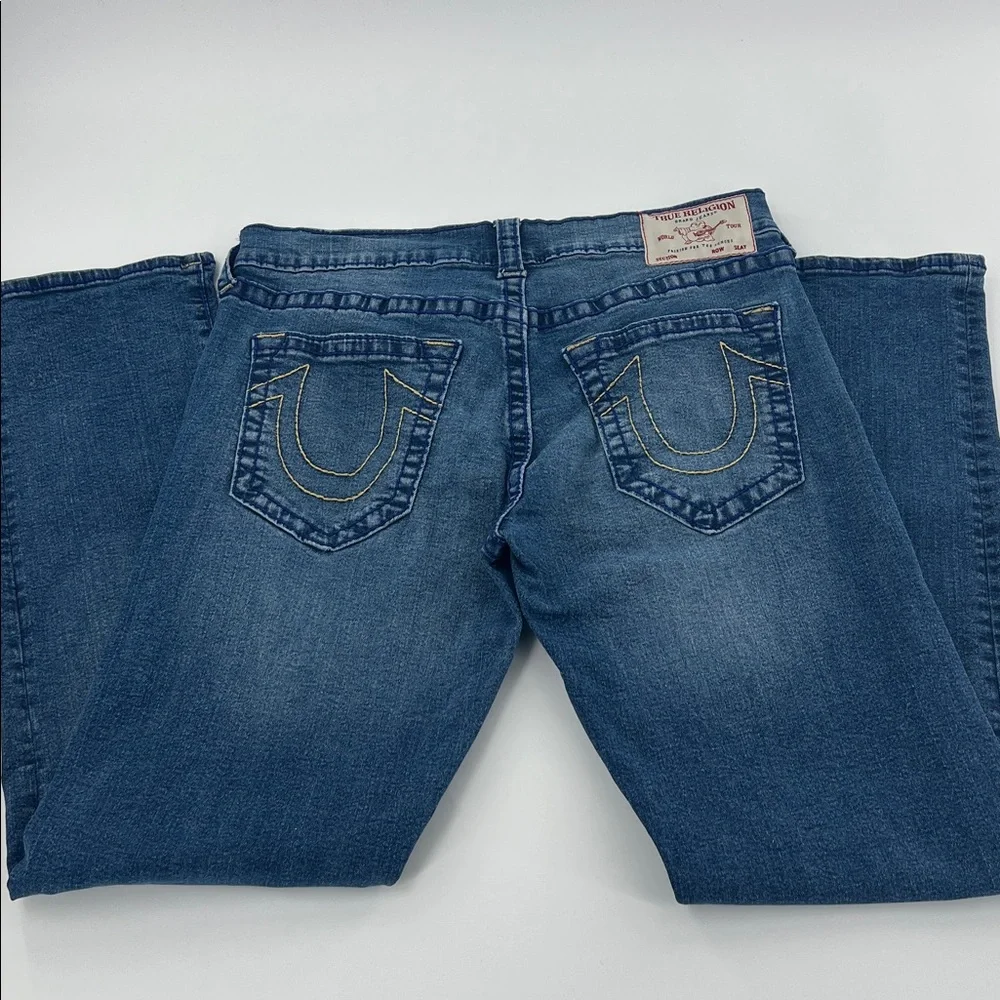 True‎ Religion Ricky Relaxed straight Denim men’s Jeans y2k bold stitch 90s 33